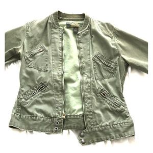 Green aviator jacket from Lucky